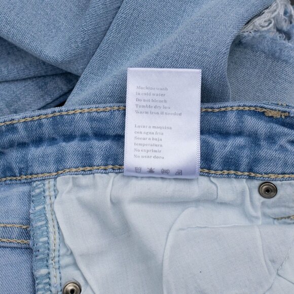 KanCan Jeans Womens 26 Blue Skinny Mid Rise Ripped Stretch Light Wash Denim - Picture 12 of 12